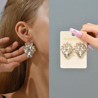 1 Pair Fashion Geometric Glass Plating Women's Ear Studs main image 5