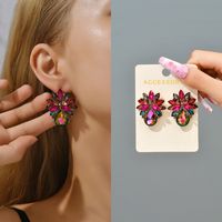 1 Pair Fashion Geometric Glass Plating Women's Ear Studs main image 1