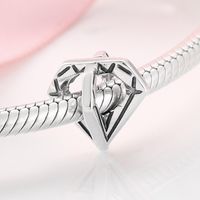 Casual Heart Shape Zircon Sterling Silver Wholesale Jewelry Accessories sku image 1