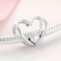Casual Heart Shape Zircon Sterling Silver Wholesale Jewelry Accessories sku image 2