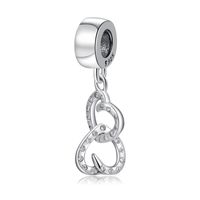 Casual Heart Shape Zircon Sterling Silver Wholesale Jewelry Accessories sku image 7