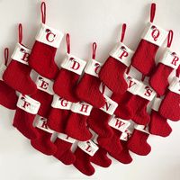 Christmas Cartoon Style Letter Knit Party Christmas Socks main image 1