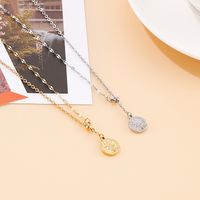 Stainless Steel Imitation Pearl 18K Gold Plated Retro Classic Style Toggle Portrait Layered Necklaces main image 4