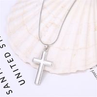 Wholesale Casual Punk Simple Style Cross 304 Stainless Steel Copper Plating main image 1