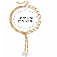 Streetwear Tassel Imitation Pearl Alloy Women's Pendant Necklace main image 4