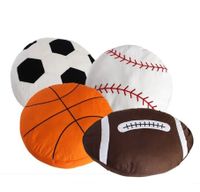 Casual Ball Basketball Football Plush Throw Pillow main image 2