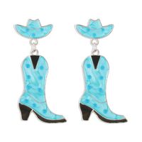 Wholesale Jewelry Casual Simple Style Boots Alloy Enamel Drop Earrings main image 2