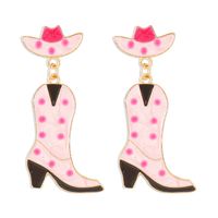 Wholesale Jewelry Casual Simple Style Boots Alloy Enamel Drop Earrings sku image 1