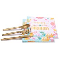 Birthday Plant Paper Party Tableware sku image 1