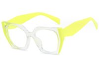 Hip-hop Exaggerated Geometric Ac Square Full Frame Glasses sku image 1