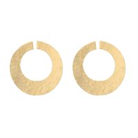 Wholesale Jewelry Elegant Luxurious Round Oval Alloy Gold Plated Plating Ear Studs sku image 1