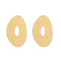 Wholesale Jewelry Elegant Luxurious Round Oval Alloy Gold Plated Plating Ear Studs sku image 2