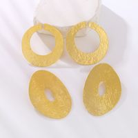 Wholesale Jewelry Elegant Luxurious Round Oval Alloy Gold Plated Plating Ear Studs main image 1