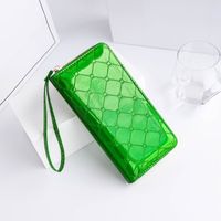 Women's Letter Solid Color Pu Leather Zipper Coin Purses sku image 14