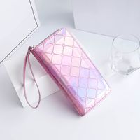 Women's Letter Solid Color Pu Leather Zipper Coin Purses sku image 12