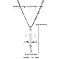 Stainless Steel Simple Style Plating Pendant Necklace sku image 2