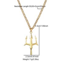 Stainless Steel Simple Style Plating Pendant Necklace sku image 1