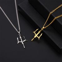 Stainless Steel Simple Style Plating Pendant Necklace main image 1