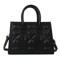 Women's All Seasons Pu Leather Four Leaf Clover Solid Color Elegant Square Zipper Handbag sku image 4