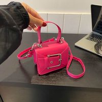 Women's All Seasons Pu Leather Solid Color Streetwear Square Magnetic Buckle Handbag main image 2
