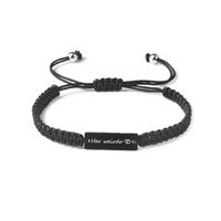 Style Simple Lettre Acier Inoxydable Nylon Fait Main Coupler Bracelets sku image 2