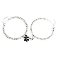 Casual Geometric Letter Stainless Steel Couple Bracelets sku image 4