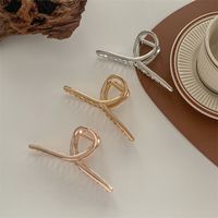 Simple Style Solid Color Metal Hair Claws main image 4