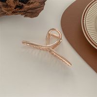 Simple Style Solid Color Metal Hair Claws sku image 2