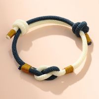 Casual Solid Color Color Block Rope Men's Wristband Bracelets main image 2