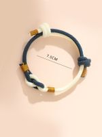Casual Solid Color Color Block Rope Men's Wristband Bracelets main image 3