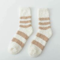Women's Casual Japanese Style Stripe Polyester Crew Socks A Pair sku image 2