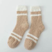 Women's Casual Japanese Style Stripe Polyester Crew Socks A Pair sku image 4
