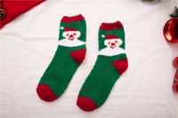 Women's Christmas Cartoon Acetate Fibre Nylon Crew Socks A Pair sku image 5
