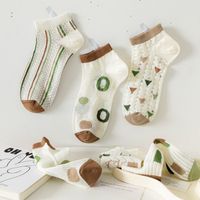 Women's Casual Cartoon Bamboo Fiber Hollow Out Ankle Socks A Pair main image 2