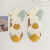 Women's Casual Cartoon Bamboo Fiber Hollow Out Ankle Socks A Pair sku image 11