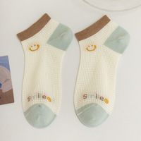 Women's Casual Cartoon Bamboo Fiber Hollow Out Ankle Socks A Pair sku image 12