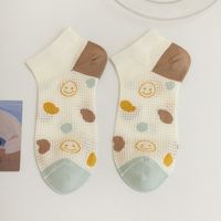 Women's Casual Cartoon Bamboo Fiber Hollow Out Ankle Socks A Pair sku image 15