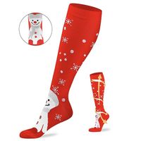 Unisex Christmas Cartoon Nylon Crew Socks A Pair main image 4