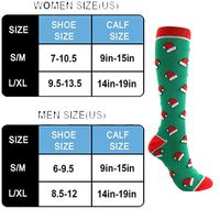 Unisex Christmas Cartoon Nylon Crew Socks A Pair main image 3