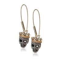 Wholesale Jewelry Retro Skull Alloy Zircon Inlay Drop Earrings main image 6