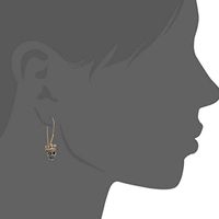 Wholesale Jewelry Retro Skull Alloy Zircon Inlay Drop Earrings main image 5