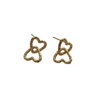 1 Pair Simple Style Solid Color Asymmetrical Chain Copper Ear Studs main image 5