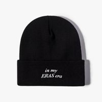 Unisex Casual Sports Commute Letter Embroidery Eaveless Beanie Hat sku image 6
