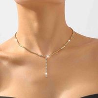 Elegant Lady Geometric Imitation Diamond Alloy Wholesale Pendant Necklace main image 4