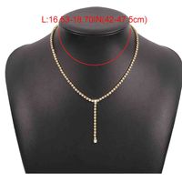 Elegant Dame Geometrisch Nachgemachter Diamant Legierung Großhandel Halskette Mit Anhänger main image 2