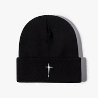 Unisex Casual Solid Color Embroidery Eaveless Beanie Hat sku image 5
