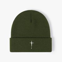 Unisex Casual Solid Color Embroidery Eaveless Beanie Hat main image 4
