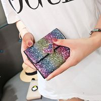 Women's Solid Color Pu Leather Lock Clasp Wallets main image 6