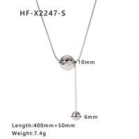304 Stainless Steel 18K Gold Plated IG Style Korean Style Inlay Geometric Zircon Necklace sku image 1