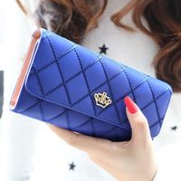 Women's Crown Solid Color Pu Leather Magnetic Buckle Wallets main image 5